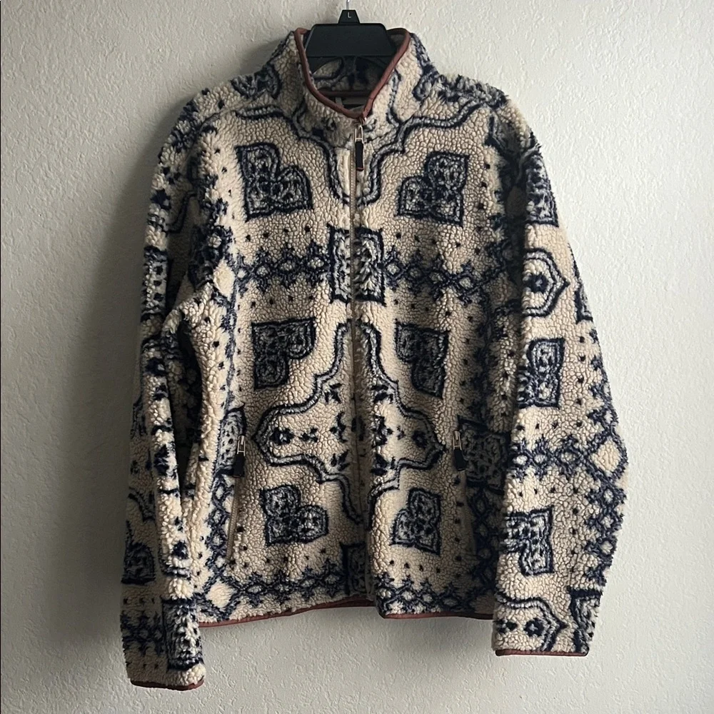 BDG Beige and Navy Patterned Jacket - Picture 7 of 16